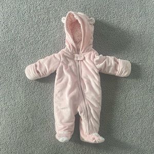 Carter’s Just One You. 3M. Pale pink infant snow suit.